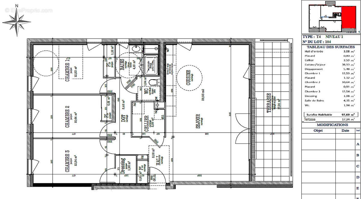 Appartement à BOURG-ARGENTAL