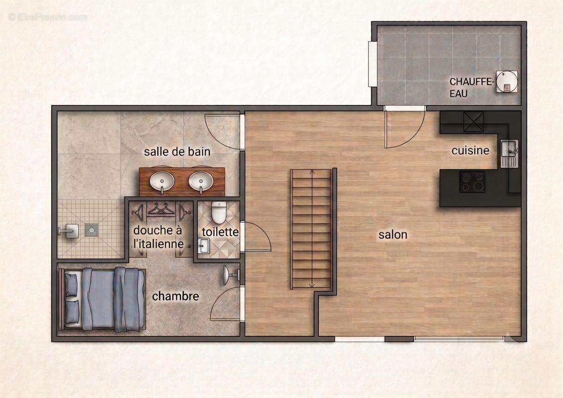 Maison 76 m² à Villedoux  - photo 4