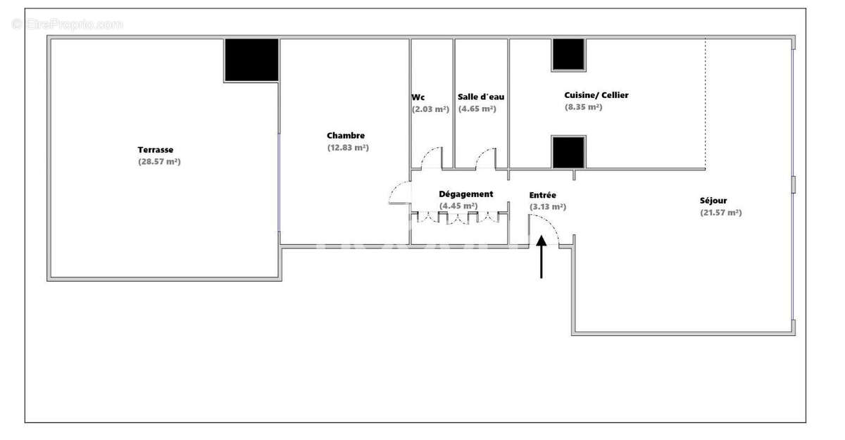 Appartement à PARIS-20E