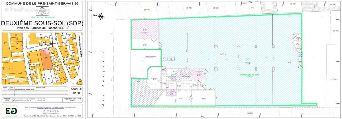 2 eme sous-sol - Commerce à LE PRE-SAINT-GERVAIS