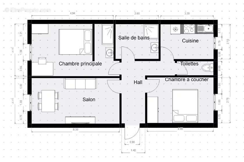 Liberation - 3p 62m² entierement refait a neuf - 320.000 € - photo 13