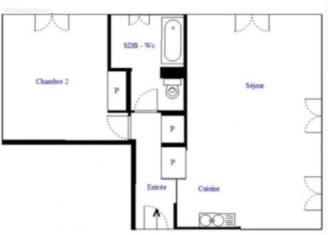 Appartement à PARIS-18E