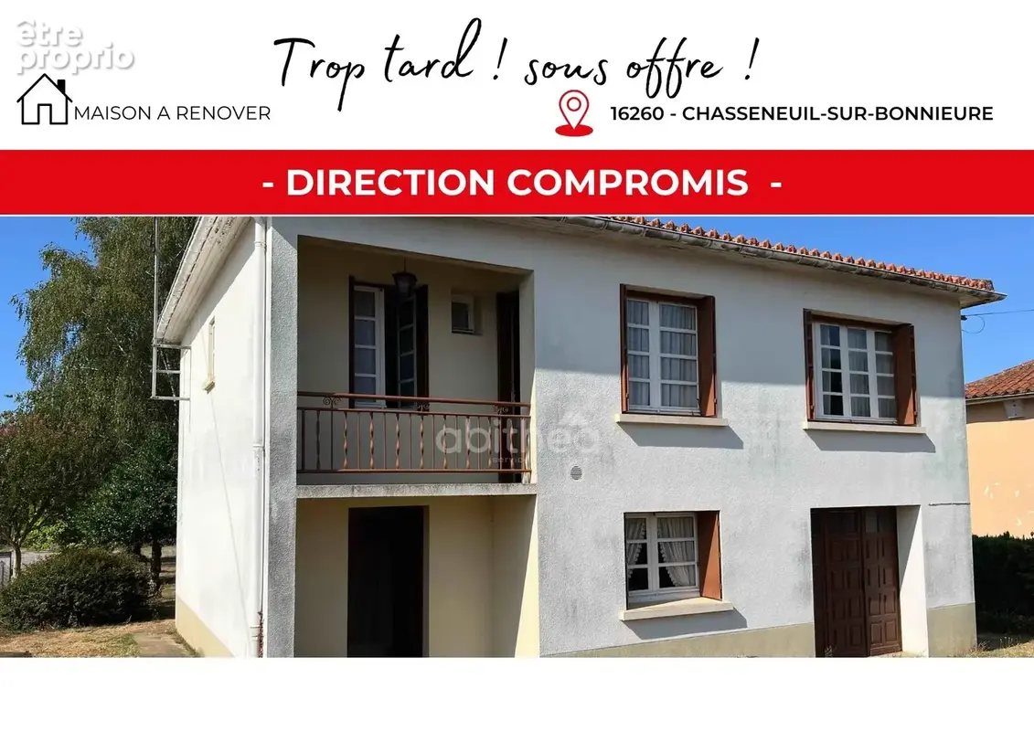 Maison à CHASSENEUIL-SUR-BONNIEURE