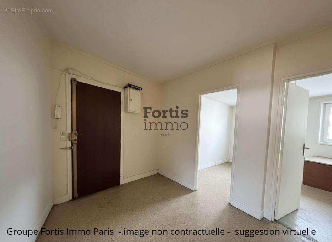 Paris 18 - appartement t3 de 52.5 m² a renover - photo 7