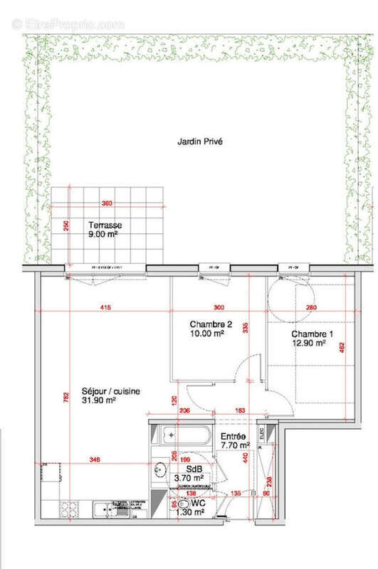 Appartement à SAINT-MARTIN-BOULOGNE