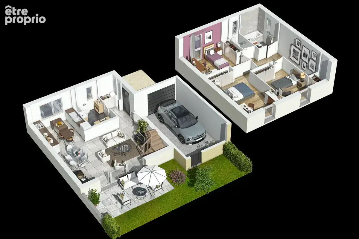 Maison neuve 3 chambres avec jardin et garage – Fleurie – PSLA - photo 3