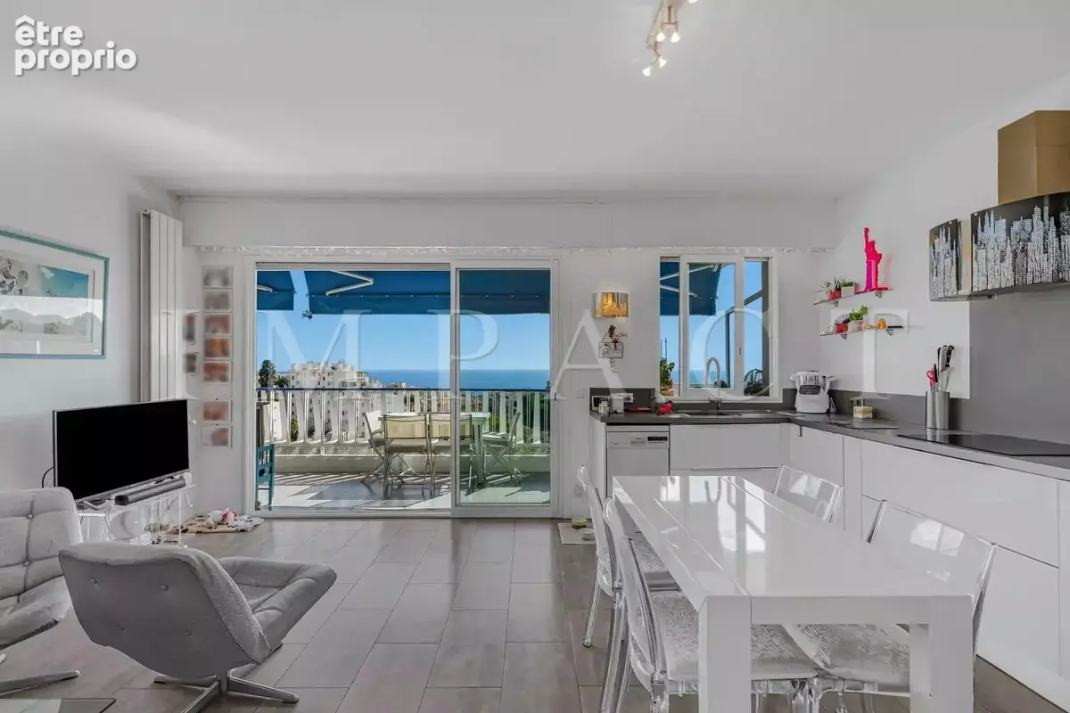 Cannes Petit Juas appartement 2 pièces vue mer à vendre - photo 4