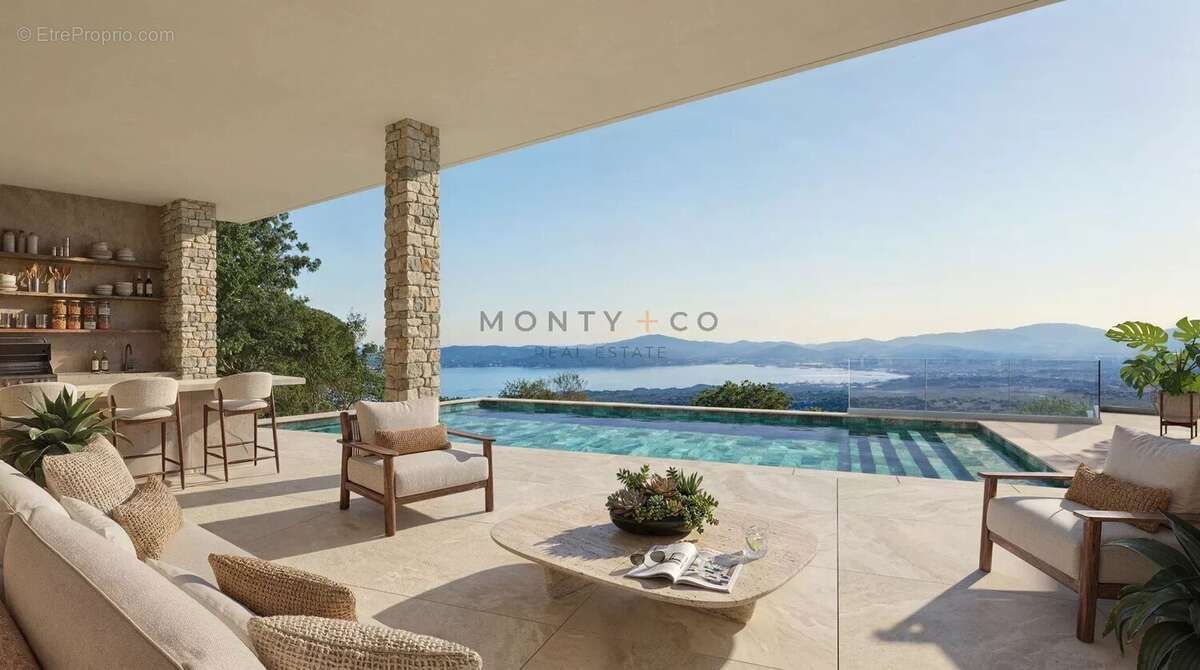 Vente villa 5 chambres vue mer dans un domaine privé a Grimaud - photo 2