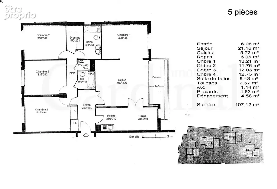 107 m² au cœur du village – tram t13 – double garage - photo 3