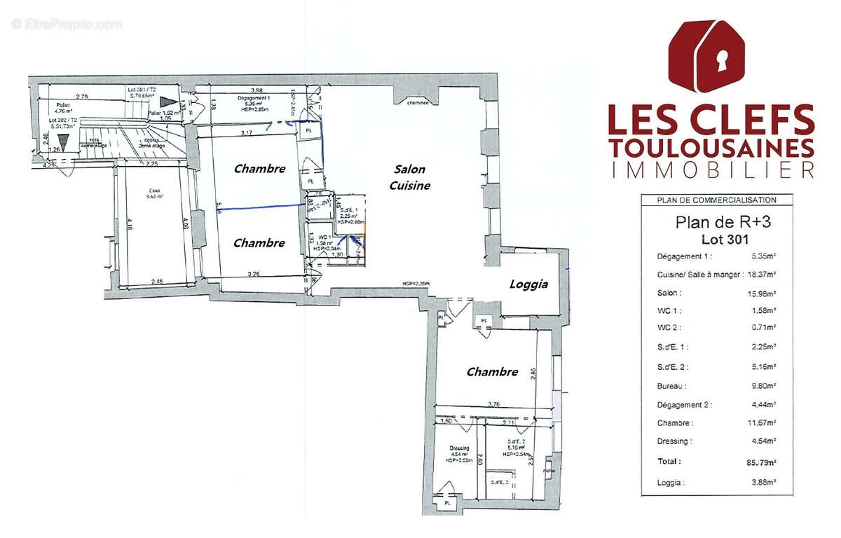 Appartement à TOULOUSE