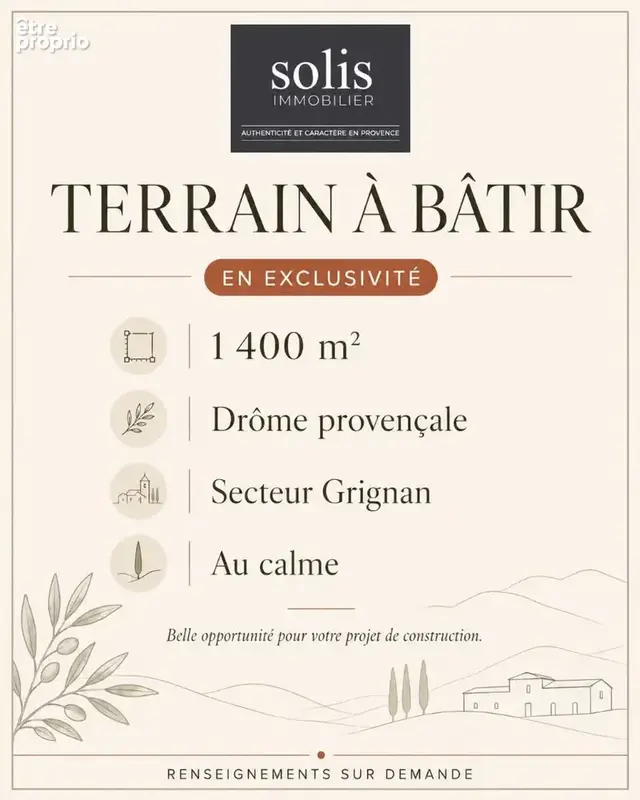 Terrain à GRIGNAN