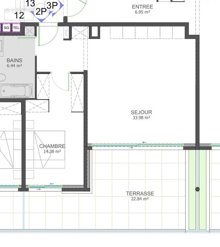 Appartement à LA TURBIE