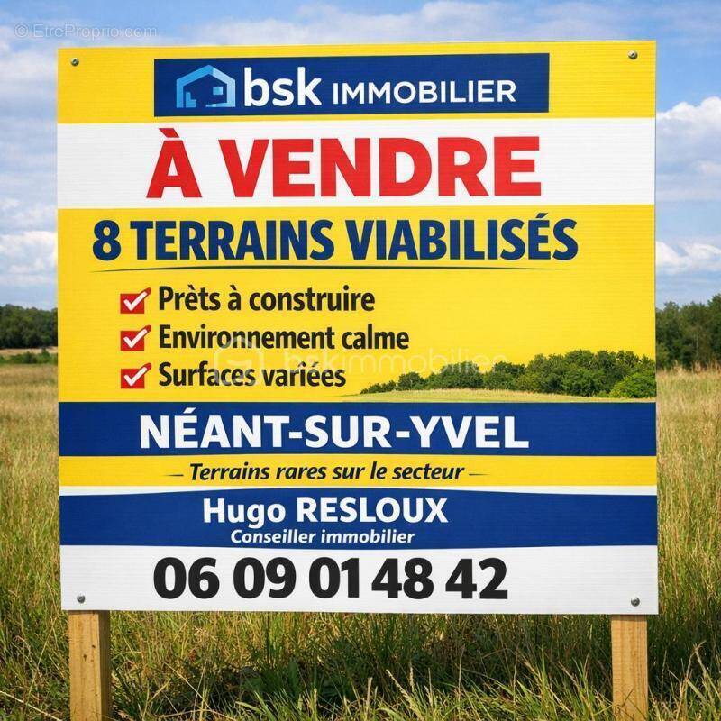 Terrain à NEANT-SUR-YVEL