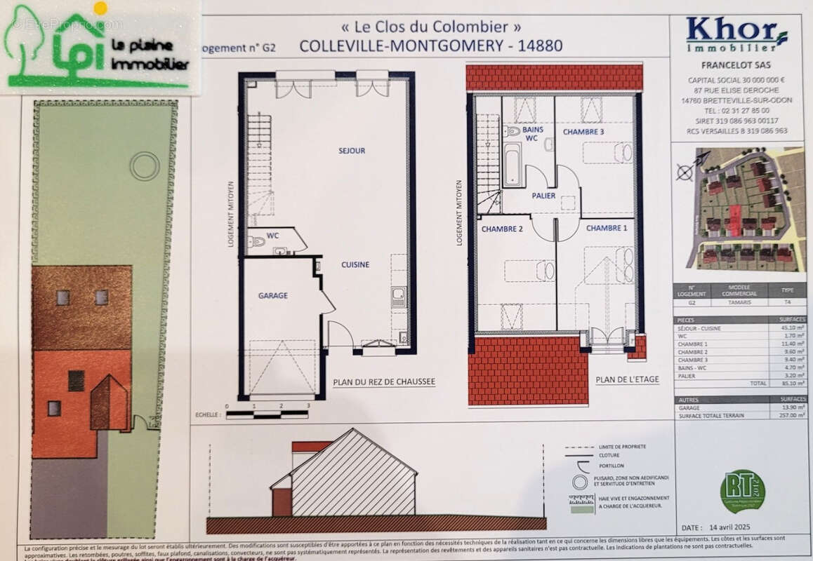 Maison à COLLEVILLE-MONTGOMERY