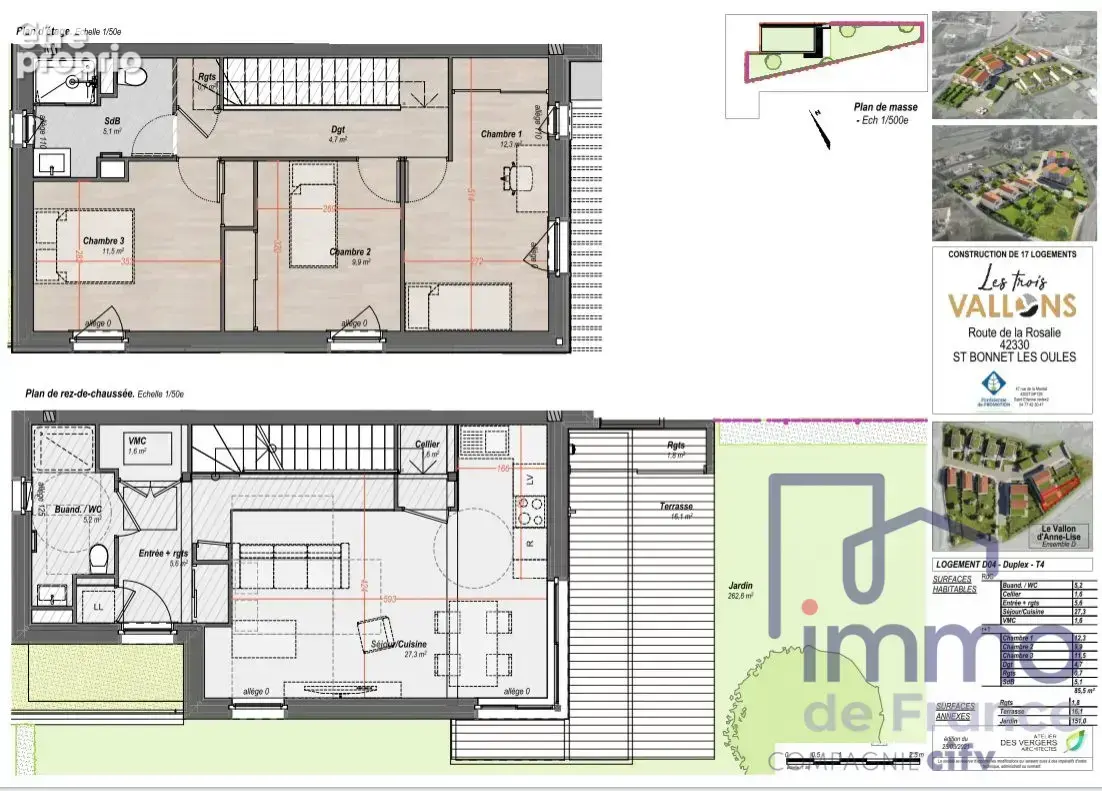 Appartement à SAINT-BONNET-LES-OULES