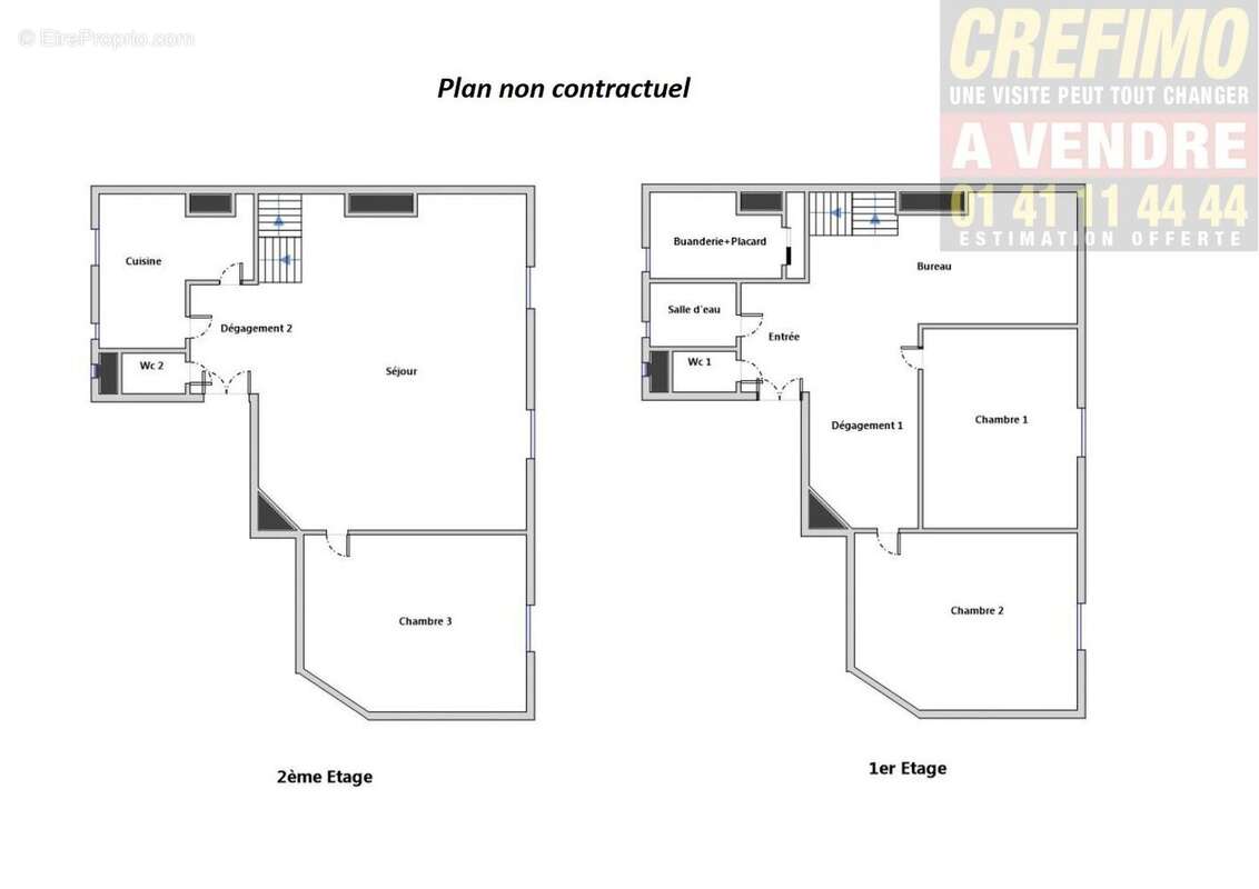 Appartement F5 (98 m² Carrez) en vente à ASNIERES SUR SEINE Agence CREFIMO - photo 13