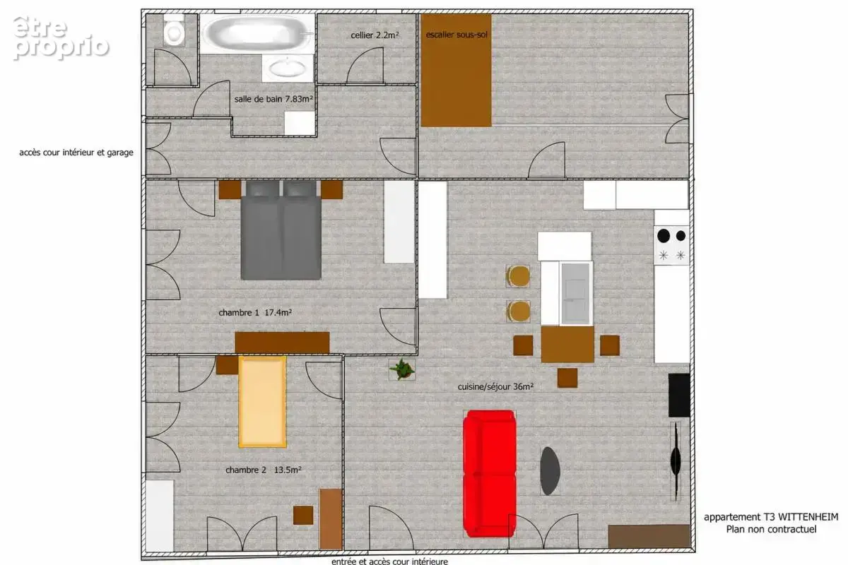 Ensemble immobilier loué à Wittenheim, 9 pièces - photo 26