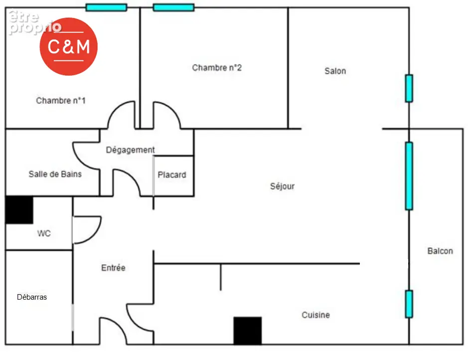 REZE 3 MOULINS - Appartement 4 pièces de 82 m² - photo 14