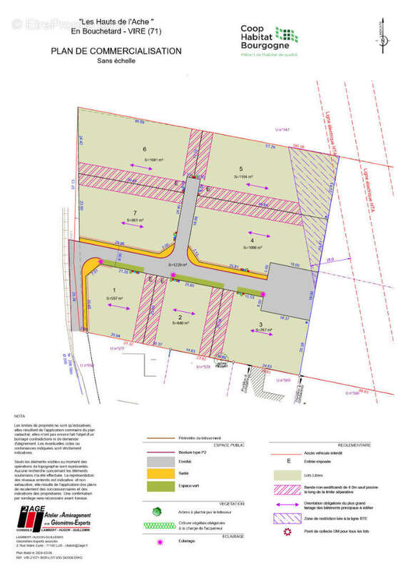 Terrains constructibles viabilisés de 597 m² à 1194 m² - photo 2