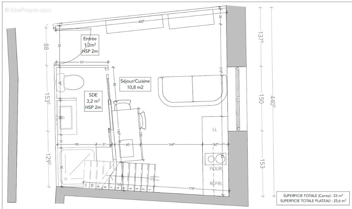 Plateau 23m2 - Saint-Genis-Laval centre - photo 2