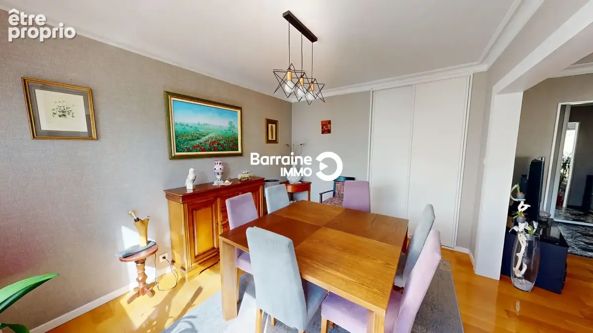 A Vendre Brest Petit Kerzu Appartement T6 98M² 3 Chambres Ascenseur Balcons Exposition Sud - photo 4