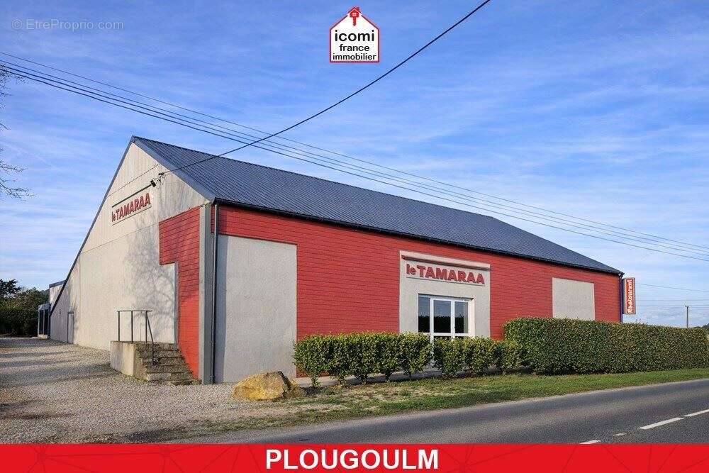 Finistere - plougoulm (29250) - a vendre - batiment de 500m² tout usage sur +2200m² de terrain constructible - usage actuelle sa - photo 2