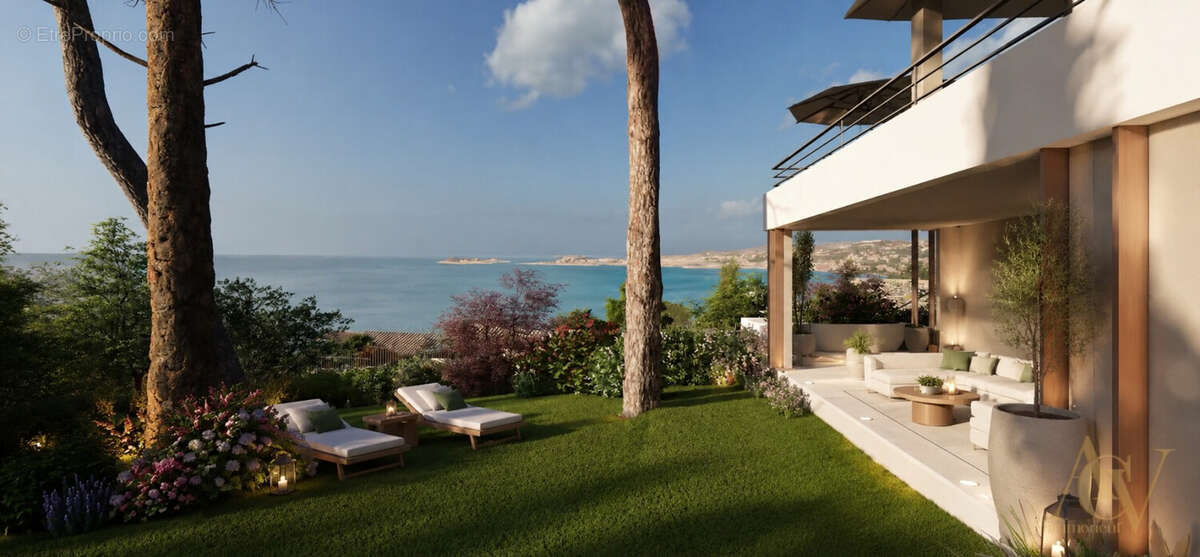 4 pièces haut de gamme avec jardin et vue mer - Sanary 2 - Appartement à SANARY-SUR-MER