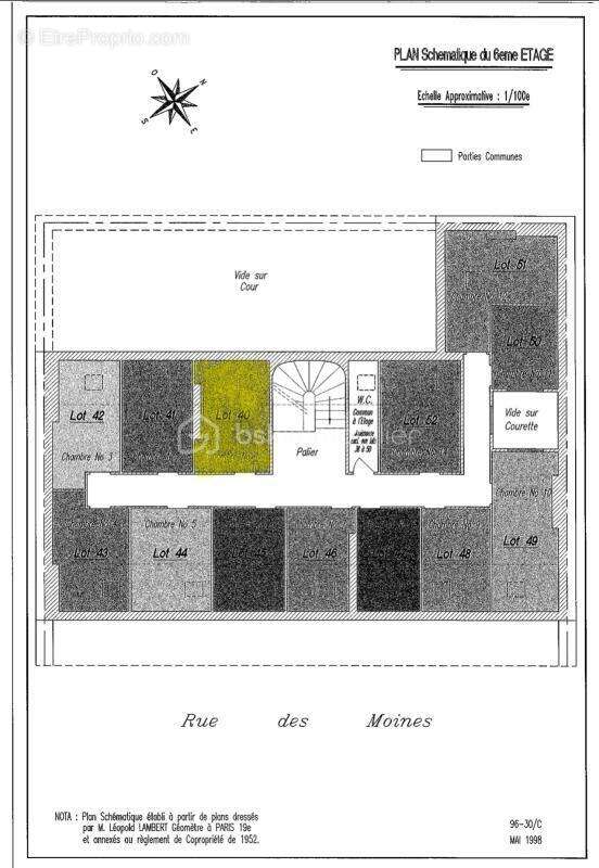 Appartement à PARIS-17E