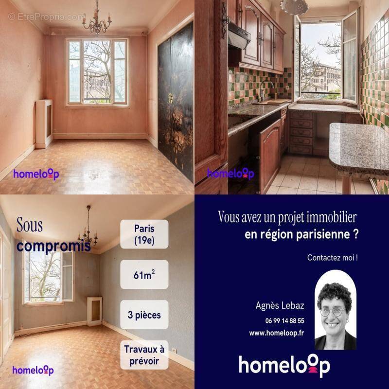 Appartement à PARIS-19E