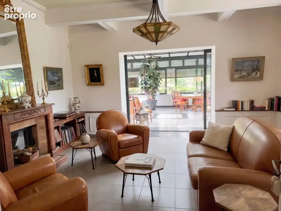 salon et véranda