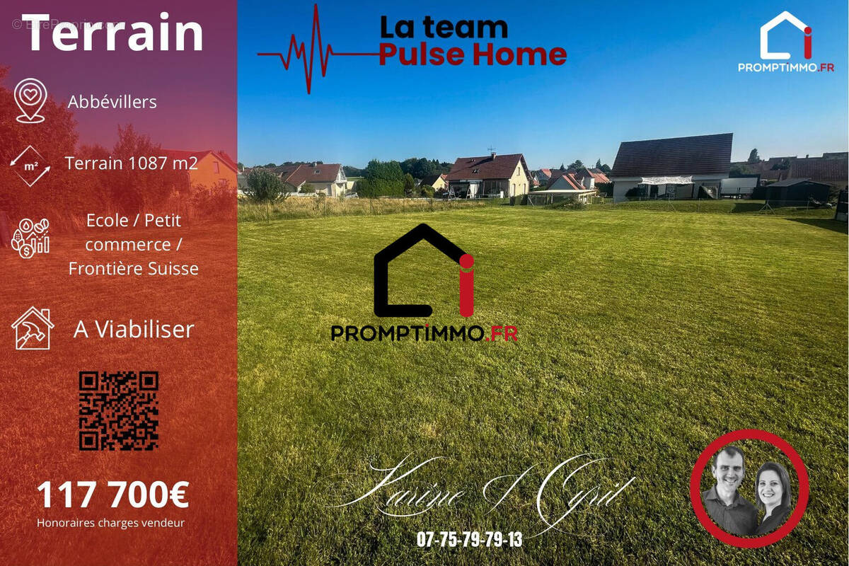 Terrain à ABBEVILLERS