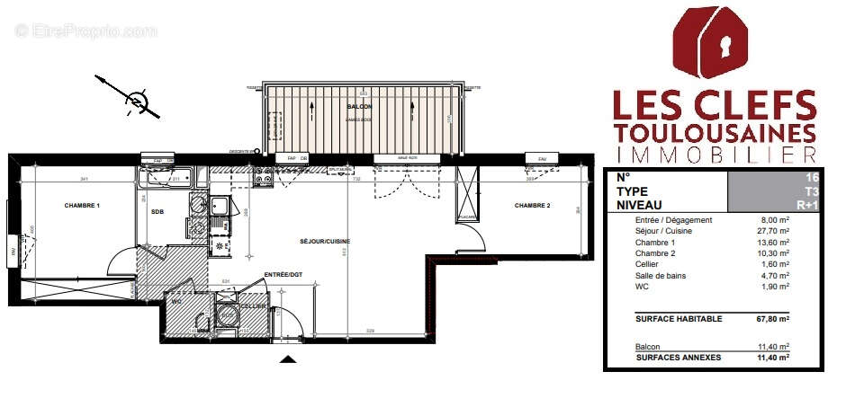 Appartement à TOULOUSE