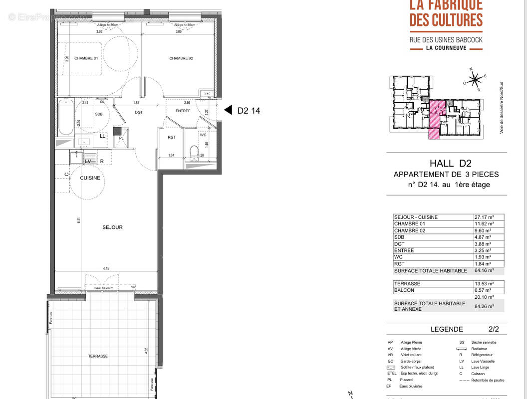 Appartement à LA COURNEUVE