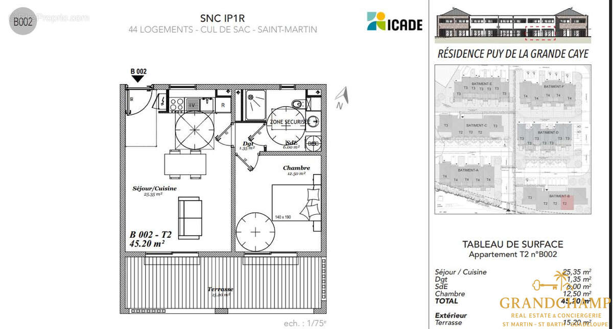 2 derniers t2 45m2 + terrasse + jardin  - cul de sac - photo 4