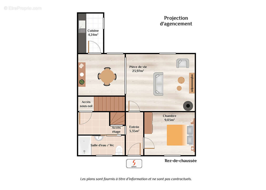 Maison à vendre, 2 chambres, jardin - photo 14