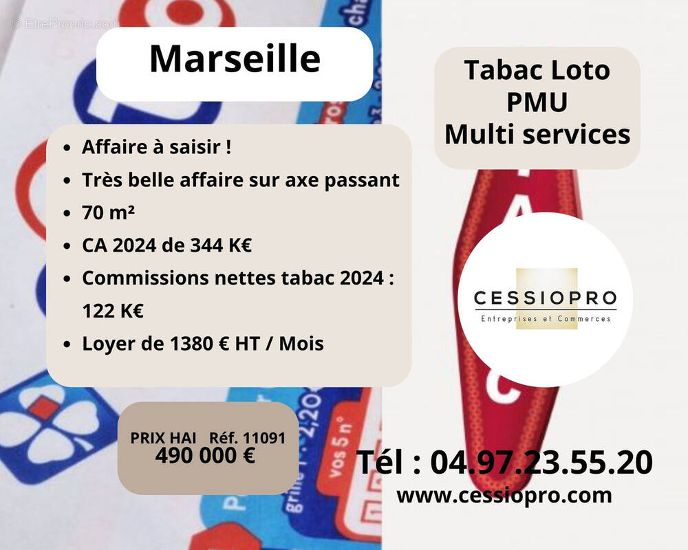 Commerce à MARSEILLE-15E
