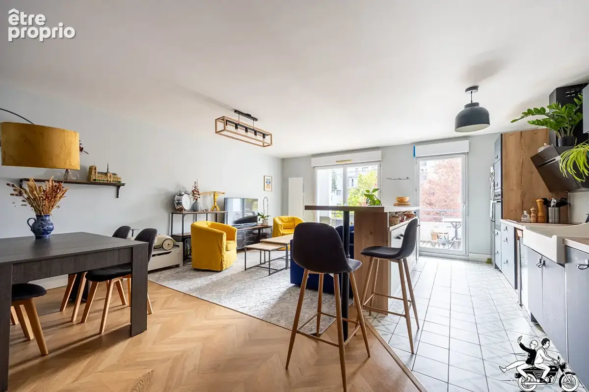 Exclusivité : nantes bas chantenay - t3 terrasse sud-ouest & box - dpe c - photo 7