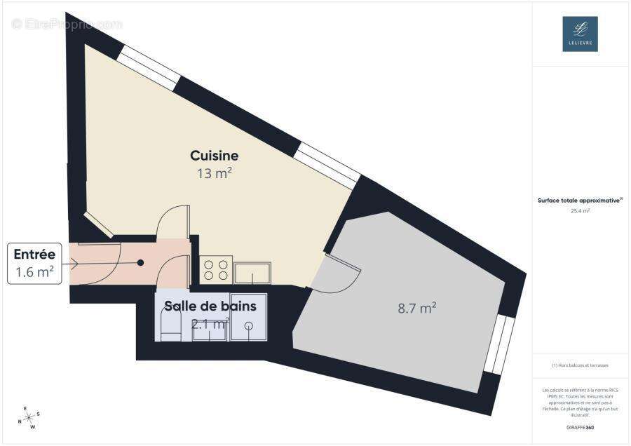 Appartement à PARIS-18E