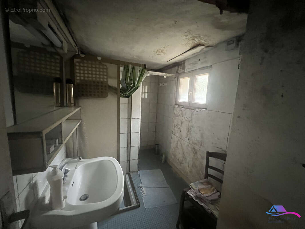 SALLE D EAU AVEC WC - Maison à CHATEAUMEILLANT