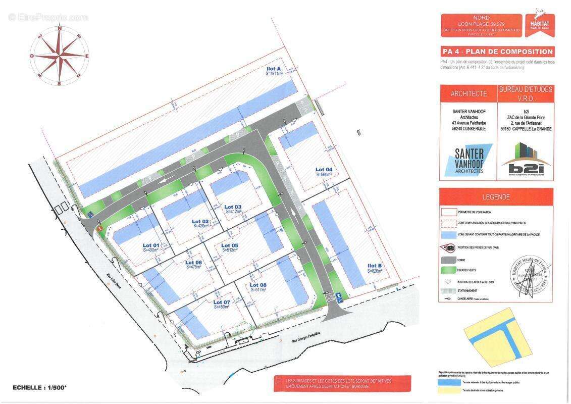 Terrain à LOON-PLAGE
