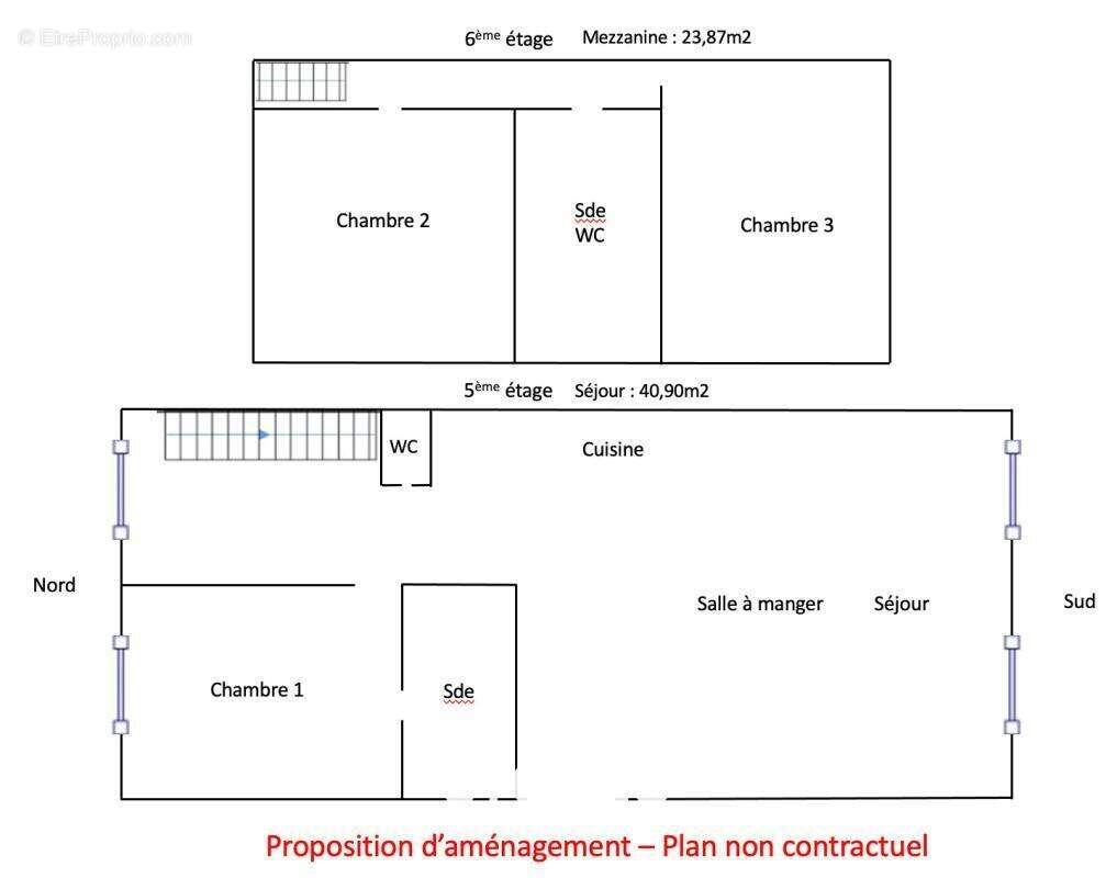 Appartement à PARIS-18E