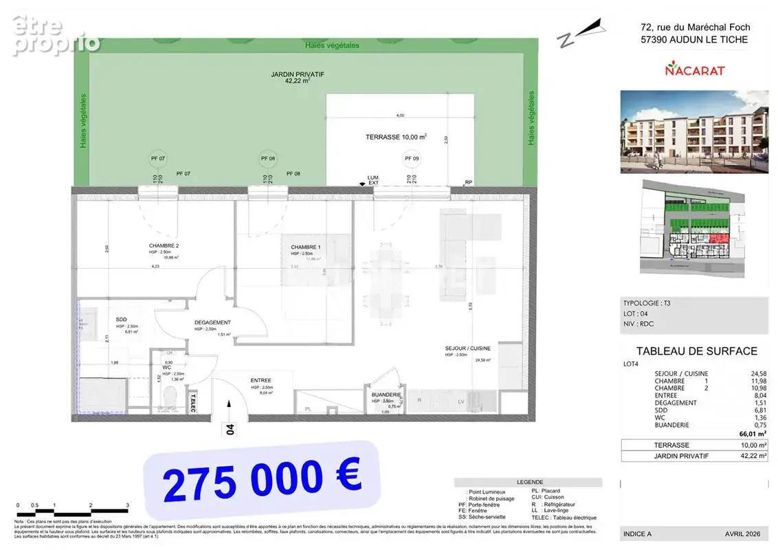 Programme Neuf "Coeur d'Opale" Appartements T3  de 63,71 m2 à 73 m2 - photo 8