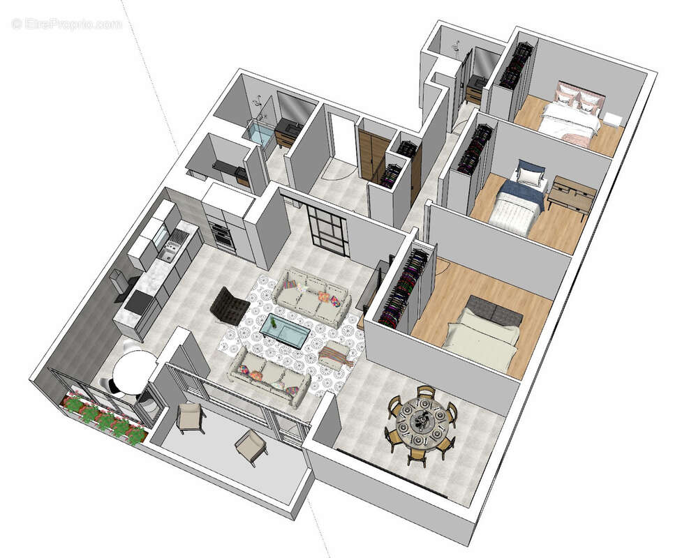 Appartement 3 chambres avec piscine à Cormontreuil - photo 17