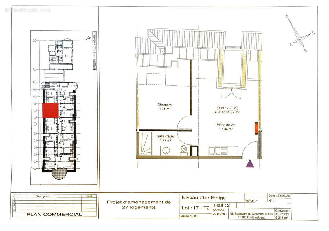 Appartement 39 m² à Fontainebleau  - photo 6