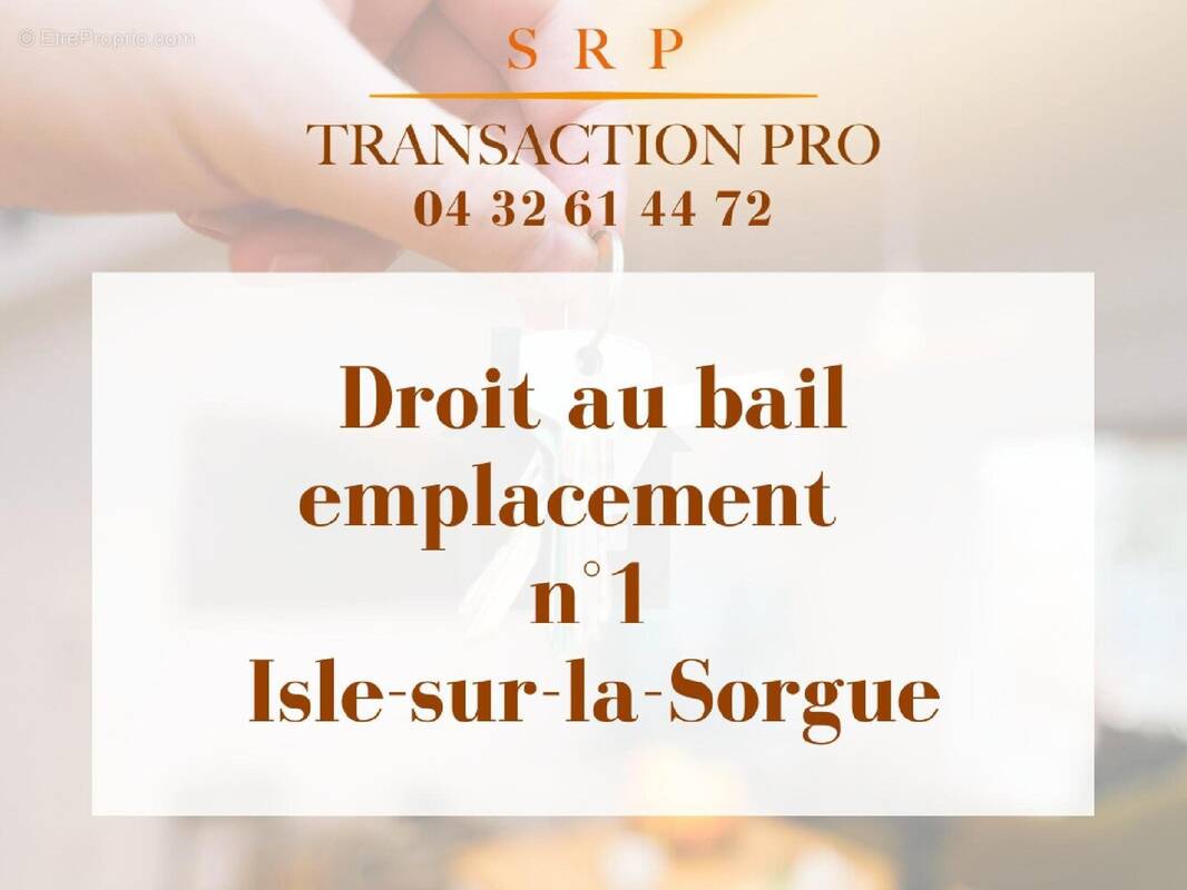 Commerce à L&#039;ISLE-SUR-LA-SORGUE