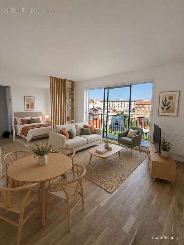 Appartement Montreuil 1 pièce(s) 34.39 m2 - photo 2