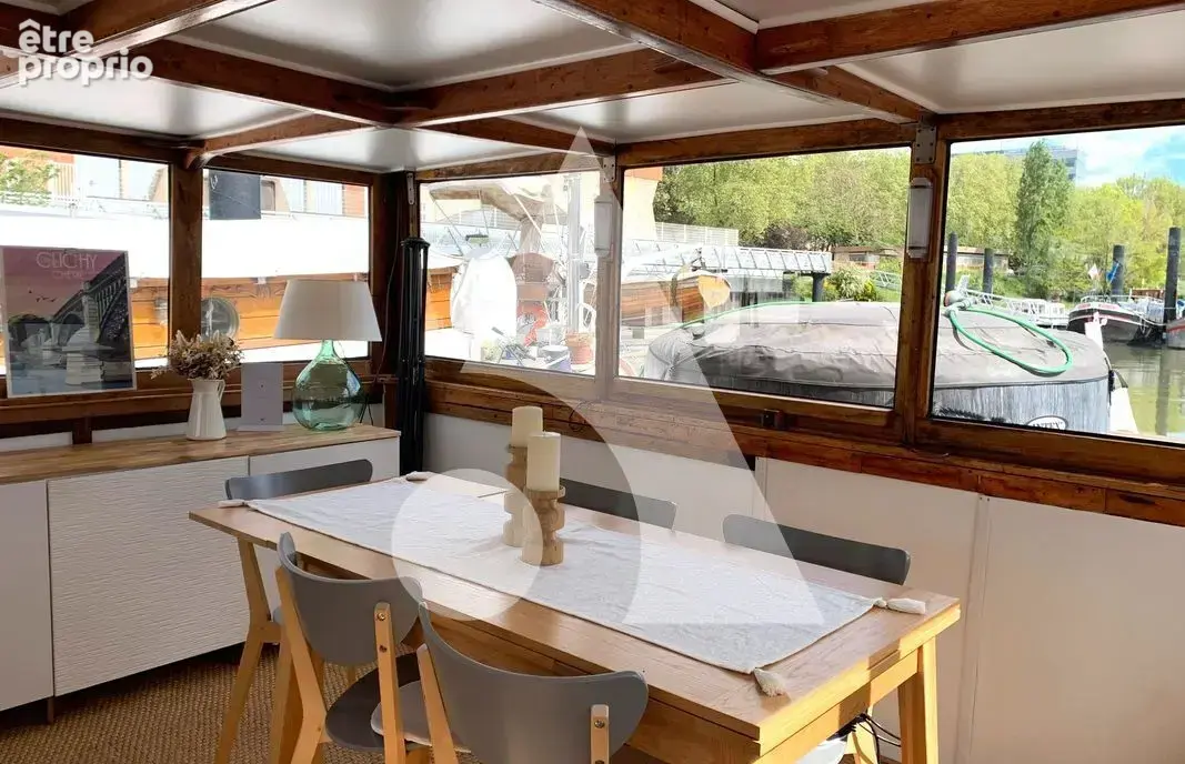 Péniche navigante 80 m² - Terrasse 60 m² - Port privé Asnières - photo 5