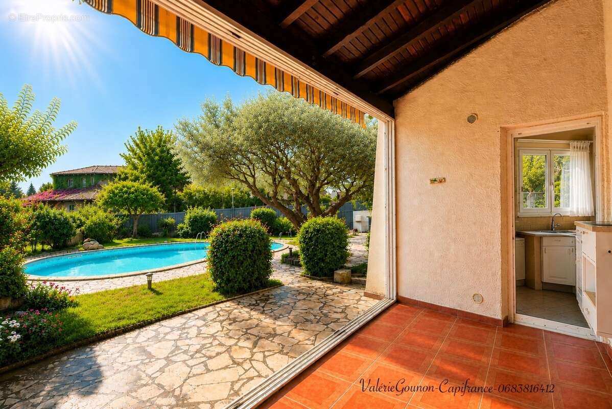 Maison à vendre 5 pièces JUVIGNAC (34),4 Chambres,130 m2, Terrain 645m2, Jardin,Sous-Sol total-Garage double-Piscine - photo 2