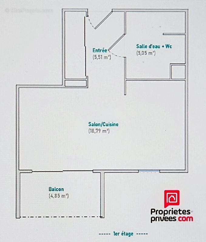 Appartement Francheville 1 pièces 30 m2 - photo 9