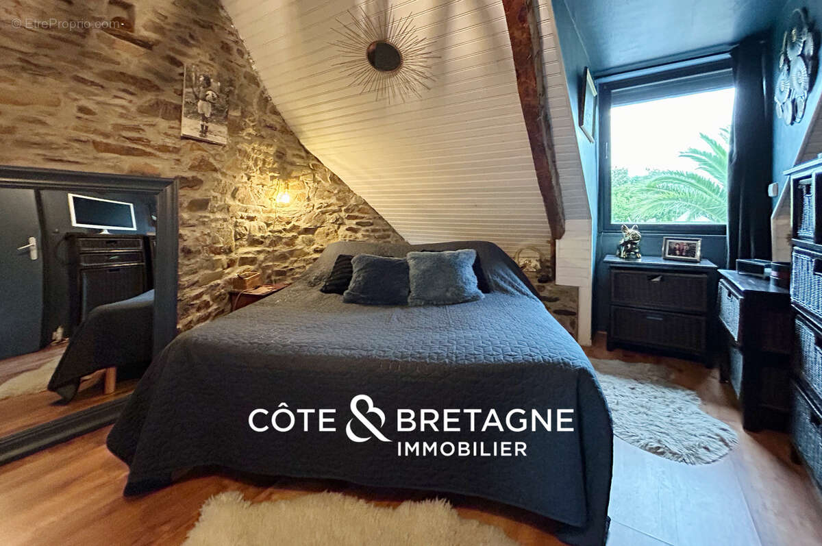 Maison de charme à binic en pierre proche des plages à pied avec jardin et dépendances  réf : 202626 - photo 12